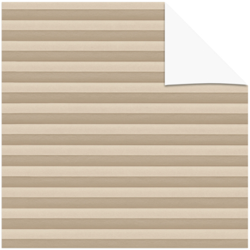 KARWEI dubbel plisségordijn gewoon raam 28639 beige verduisterend op maat