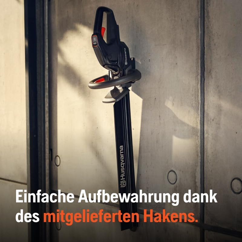 Husqvarna Akku Heckenschere Aspire H50-P4A 50 cm Schwert, Elektrischer Heckentrimmer (Aststärke bis 23 mm, inkl. Schnittgutsammler) (ohne 18 V Akku), Strauchschere