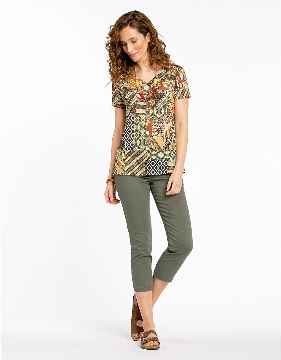 T-shirt fantaisie anis