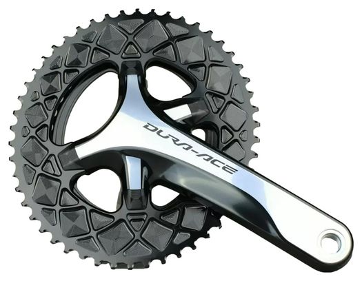 Plateau AbsoluteBlack Premium Round Road 110x4 BCD pour transmission Shimano Dura Ace / Ultegra 11V Noir