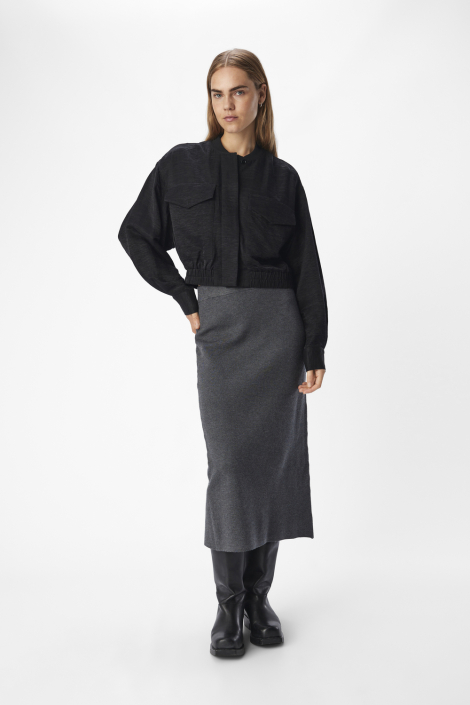 Object zwarte dames jas