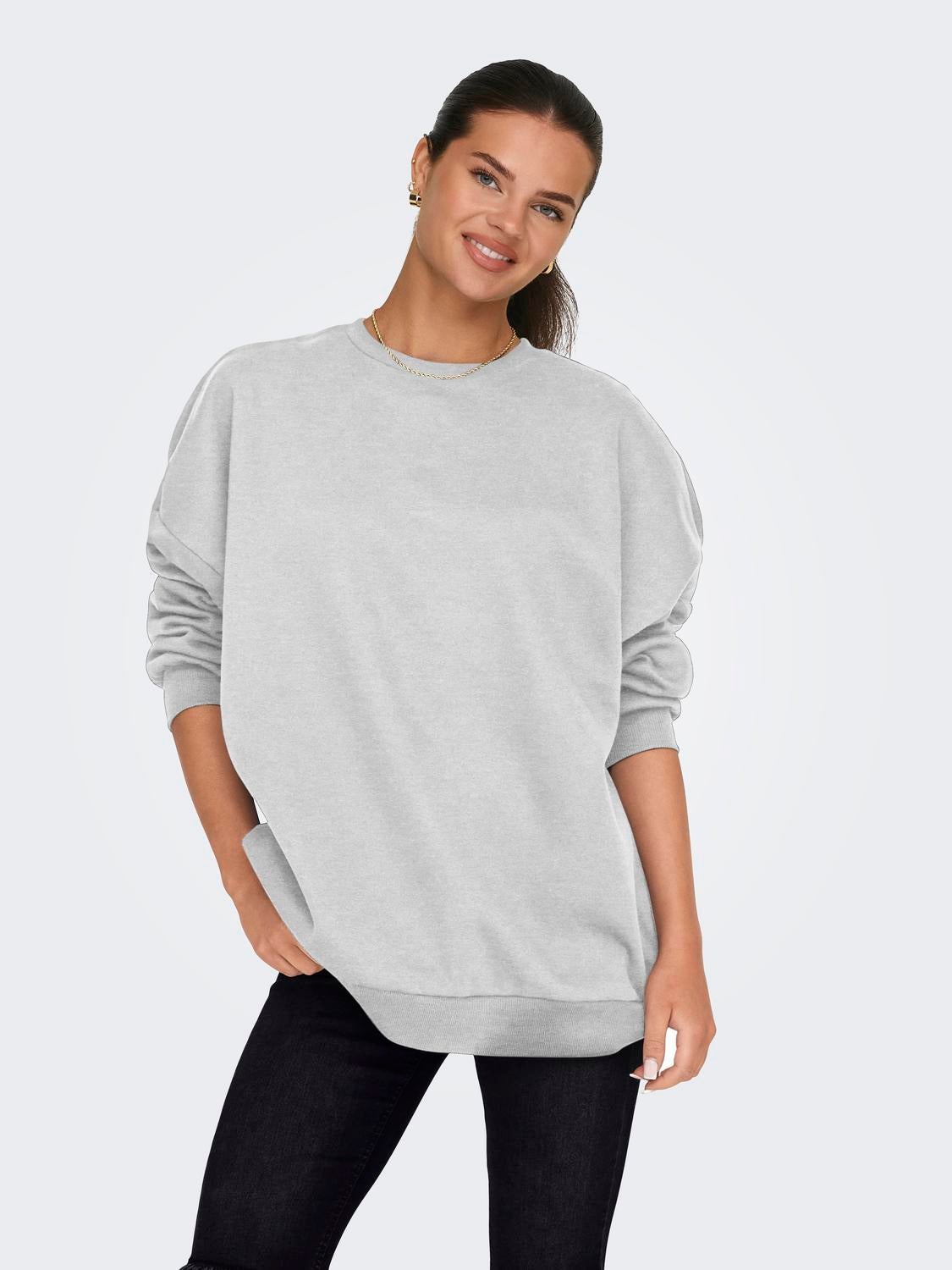 ONLDAZE Sweatshirt Light Grey Melange