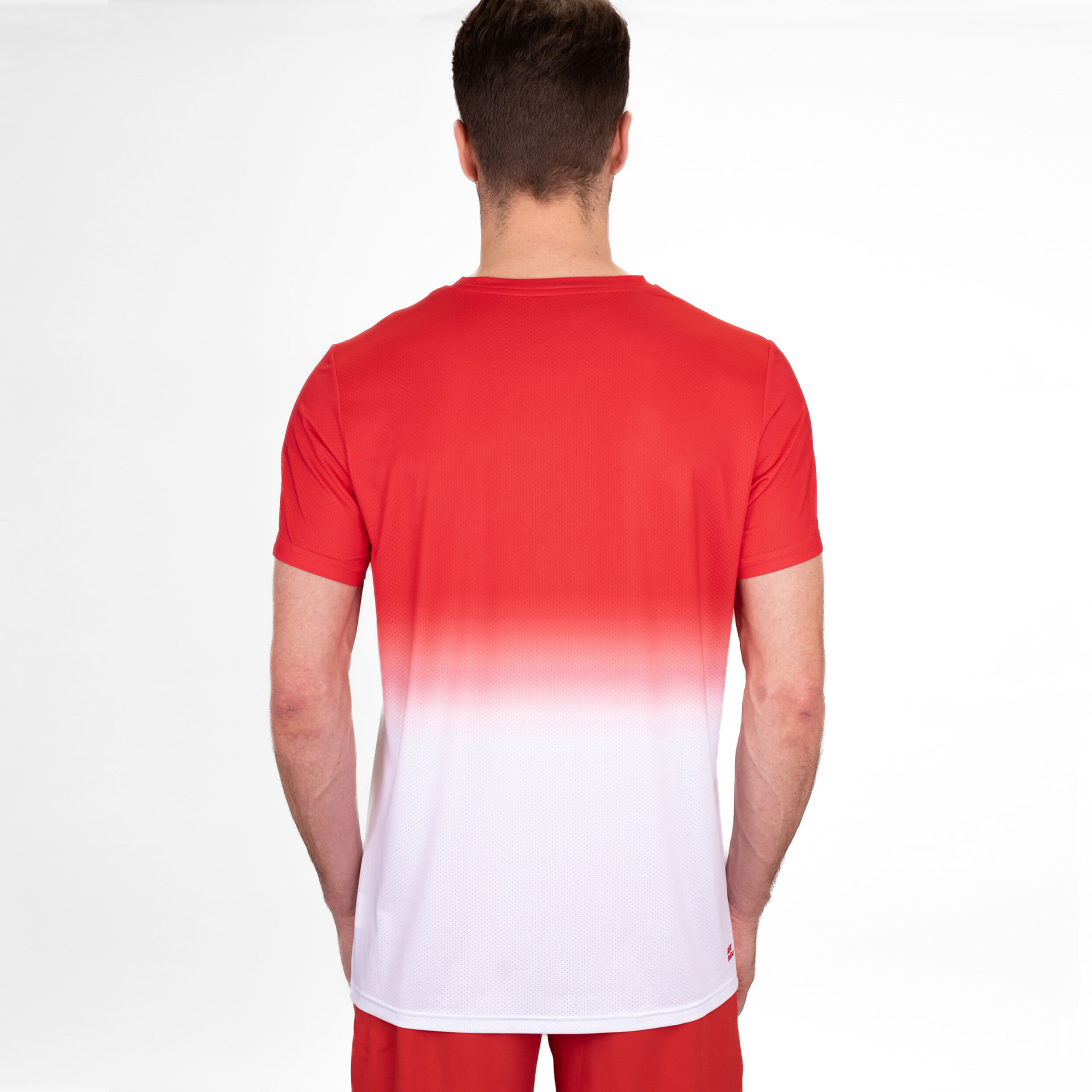 BIDI BADU Crew Gradiant T-shirt Hommes - Rouge , Blanc