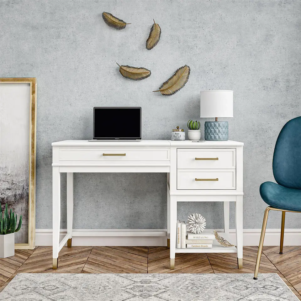 Westerleigh - Bureau met lifttop in wit MDF