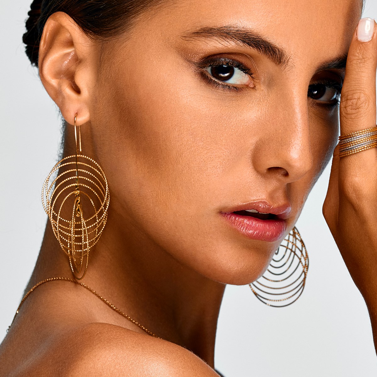 Boucles D'oreilles Argent Rhodié Spirales