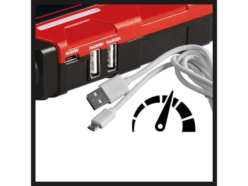 Einhell Automotive Starterbatterie mit Ladefunktion CE-JS 8 Booster