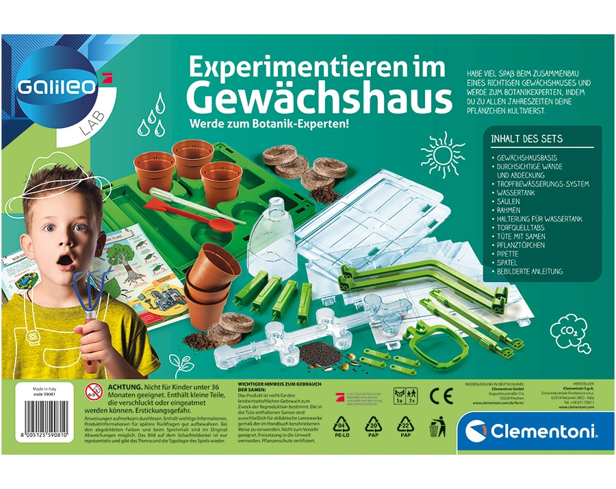 Experimentieren im Gewächshaus (Experimentierkasten)