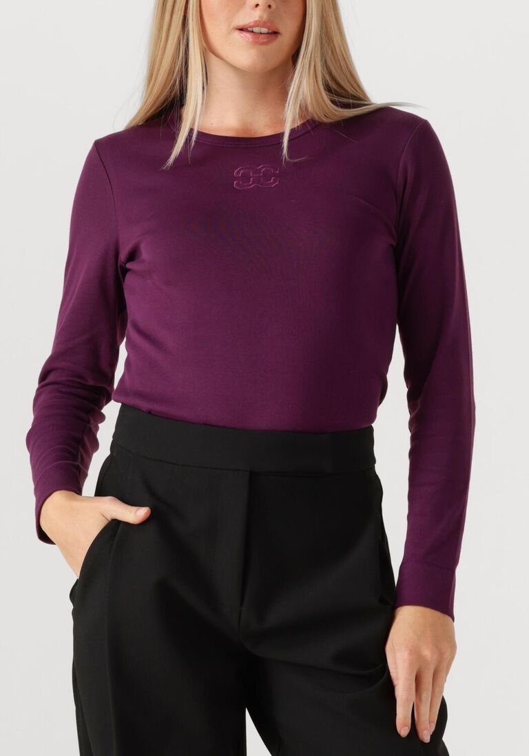 paarse co'couture top granny embroidery tee