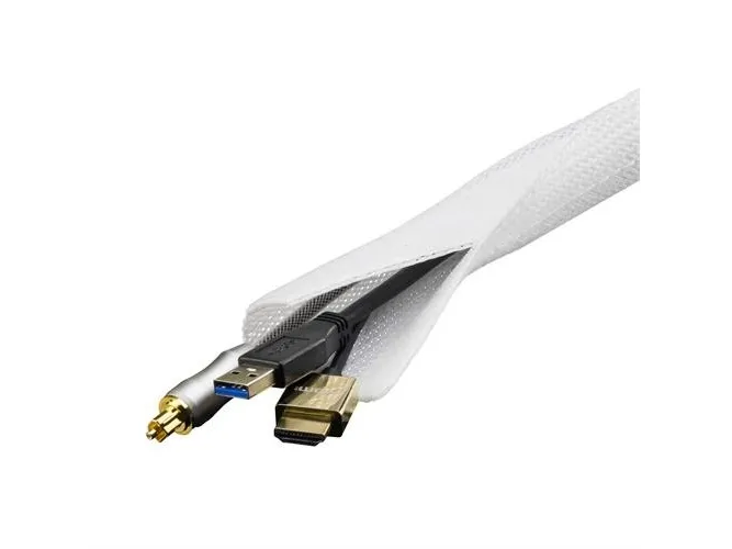 DELTACO - Kabelisolering - hvid - 3 m