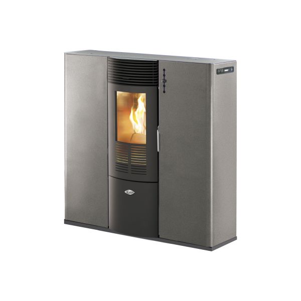 Salamandra Kalor Pellets Ar Ventilado e Canalizável Quadra 8C Cinza