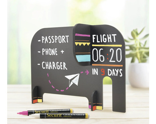 3D Krijtbord Olifant incl. Krijtstift