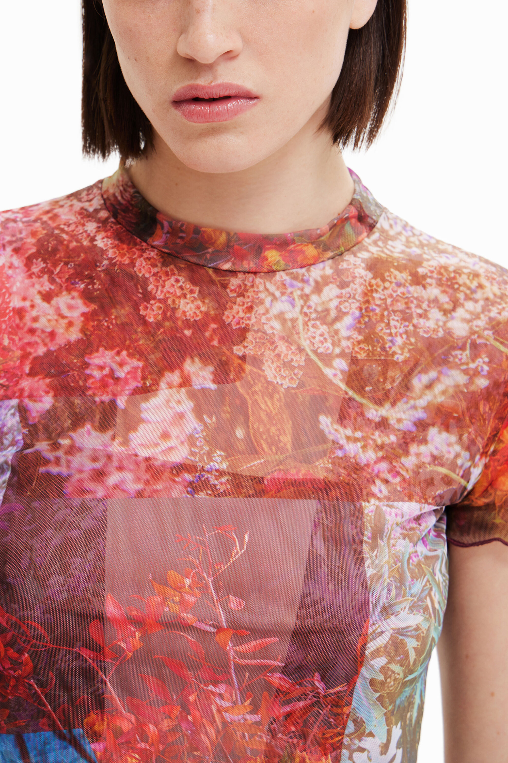 T-shirt tulle imprimé