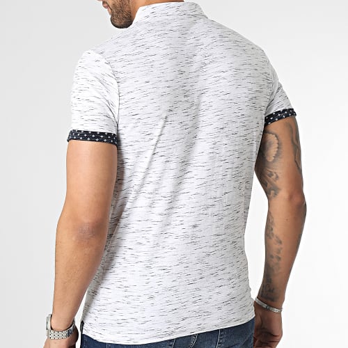 Polo Manches Courtes Paddle Blanc Chiné