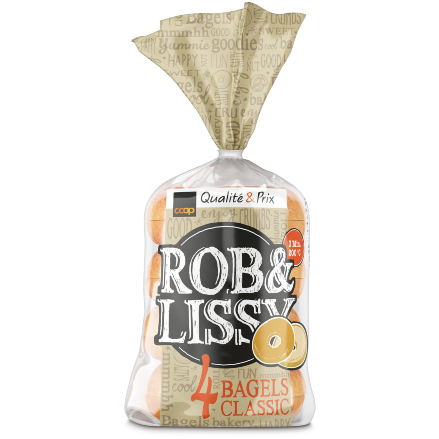 Rob & Lissy Frischback Bagels Classic 4 Stück