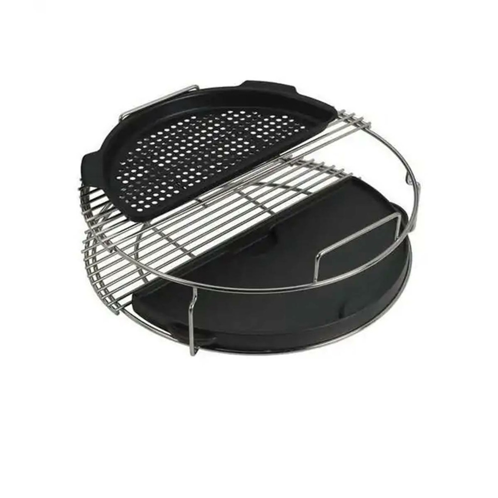 BIG GREEN EGG - Demi-plaque perforée pour Big Green Egg Large