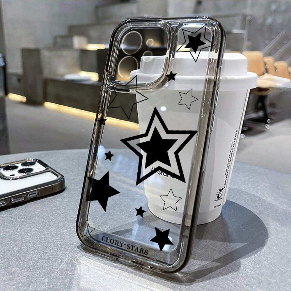 iPhone 13 Pro Gummi Case Schutzhülle mit Kameraschutz - Stars