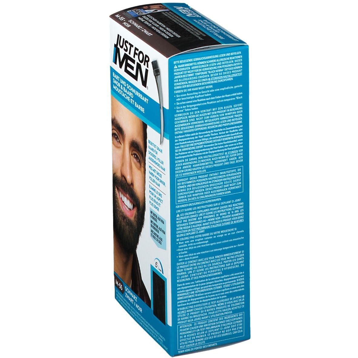 JUST FOR MEN Pflege-Brush-In-Color-Gel schwarz