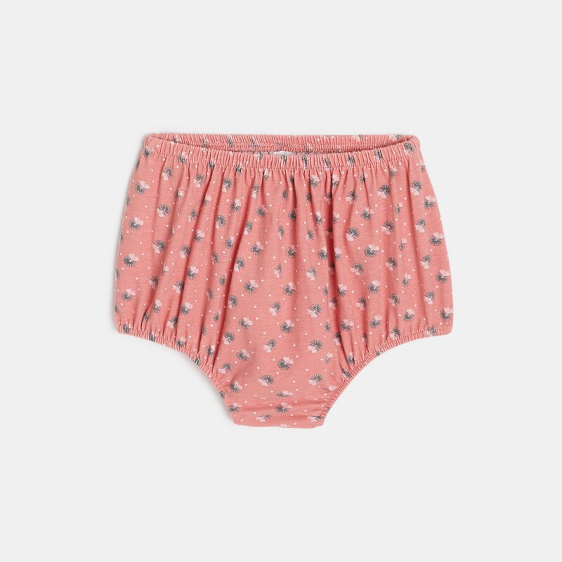 Robe boutonnée à volants rose bébé fille Rose