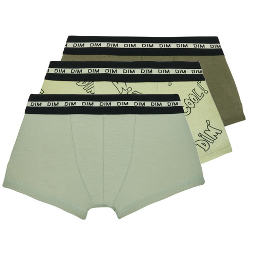DIM - MODE COTON STRETCH PACK X3 - Vert / Kaki