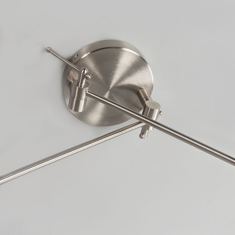 Hanglamp staal met kap 35 cm zwart verstelbaar 2-lichts - Blitz