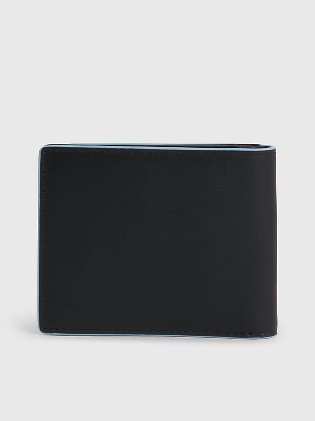 Carteira RFID com porta-moedas em couro