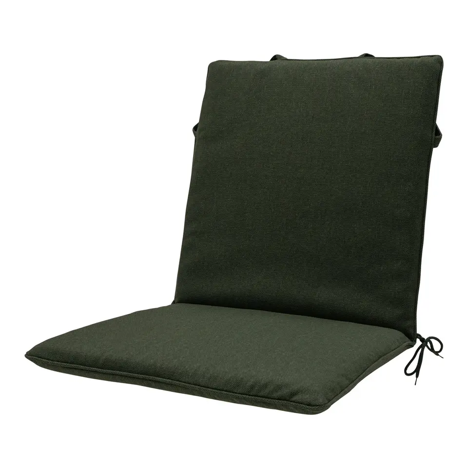 Madison - Stapelstoelkussen Green canvas eco  - Ca. 97x49 cm - Set van 4