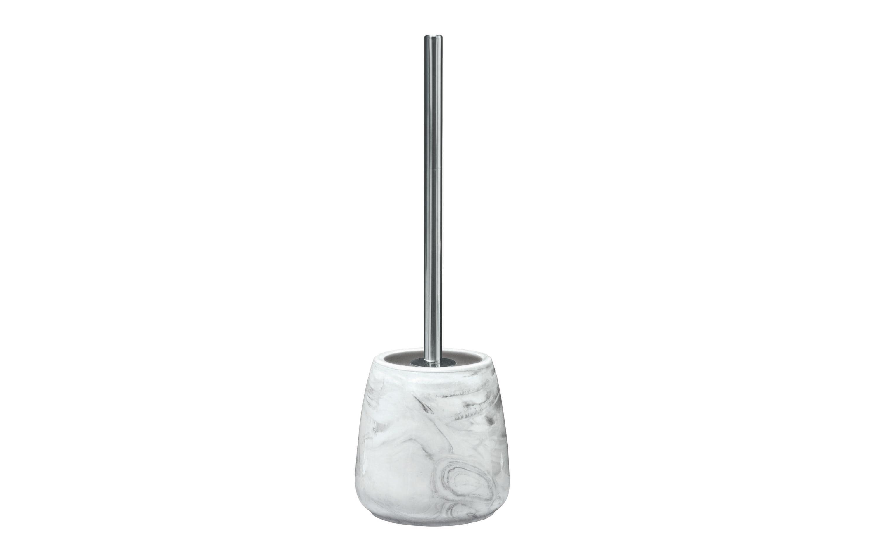 Toilettenbürste Marble Grau-Marmor, SteinzeugHochwertiger WC-Bürstenhalter