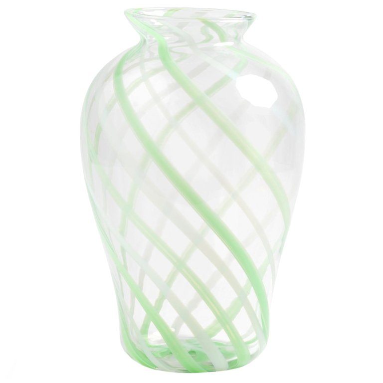&klevering Yogu vaas spiral groen