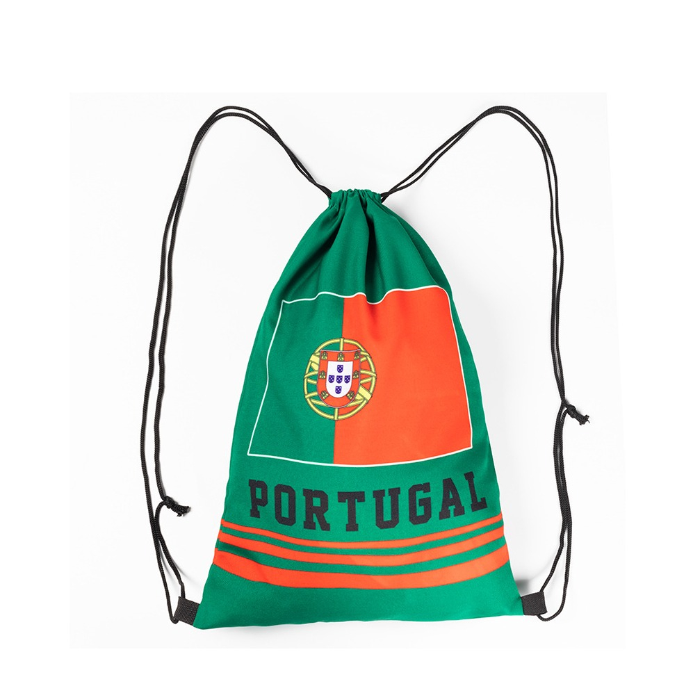 (29x44cm) Sport Beutel Länderflaggen Turnsack mit Kordelzug - Portugal