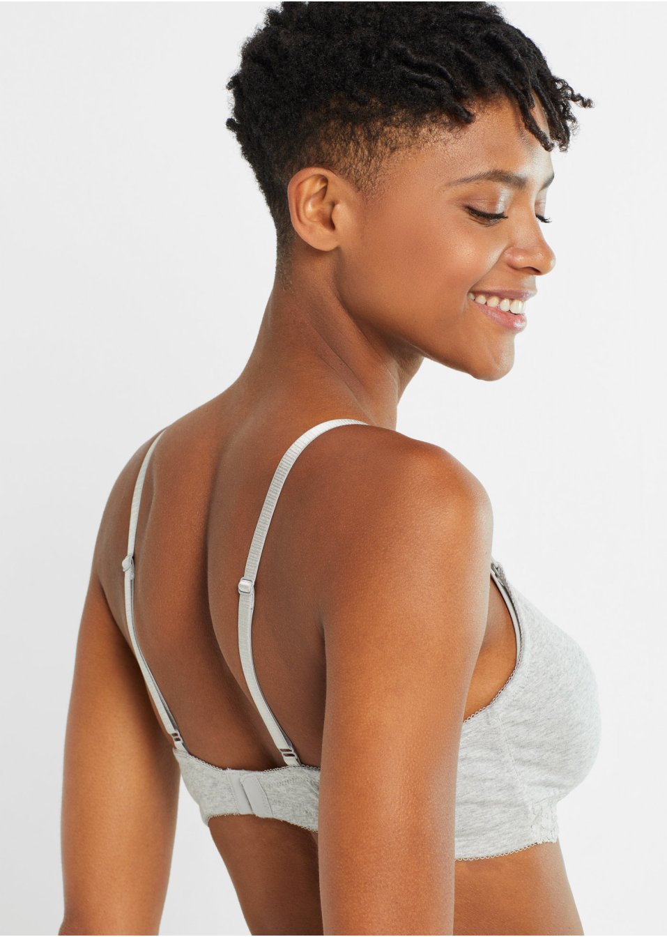 Lot de 2 soutiens-gorge d'allaitement sans armatures avec coton