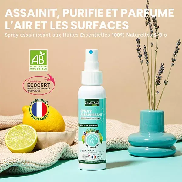 Santarome - Spray Assainissant Bio 20 Huiles Essentielles - spray 100 ml