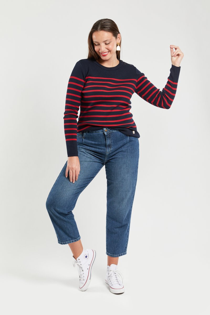 Pull marin rayé 