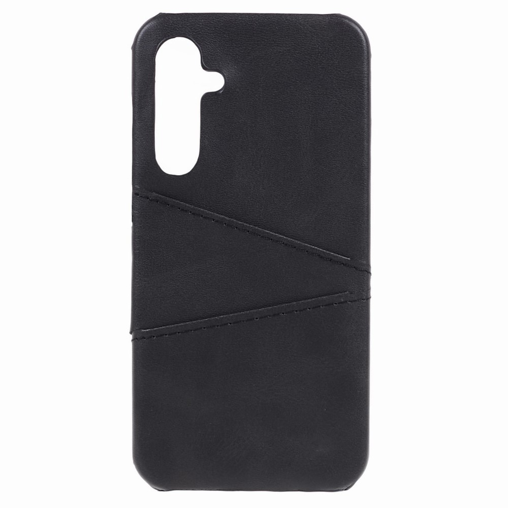 Samsung Galaxy S23 FE Leder Hülle Snap Case   Kartenfach - Schwarz