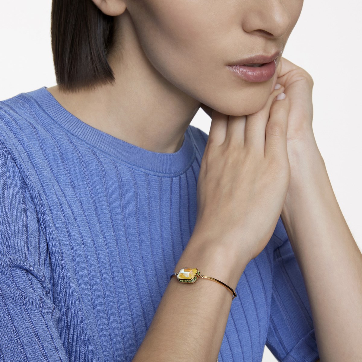 Bracelet Swarovski Orbita bleu et jaune