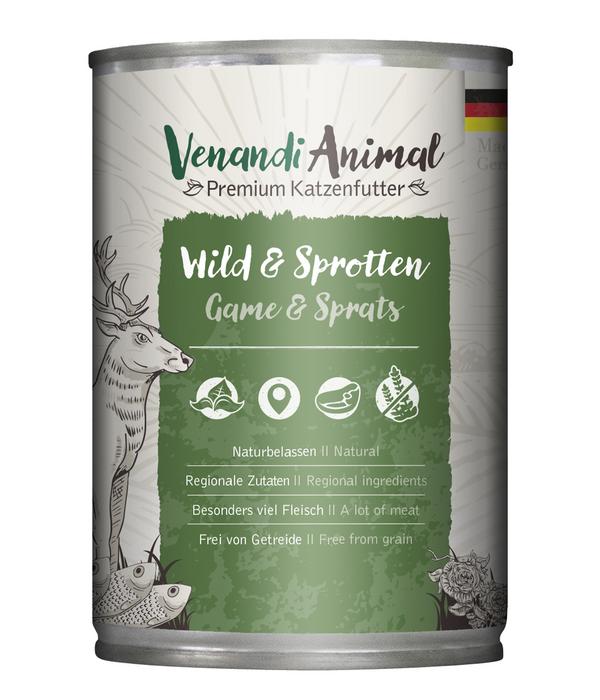 Venandi Animal Nassfutter für Katzen Adult,