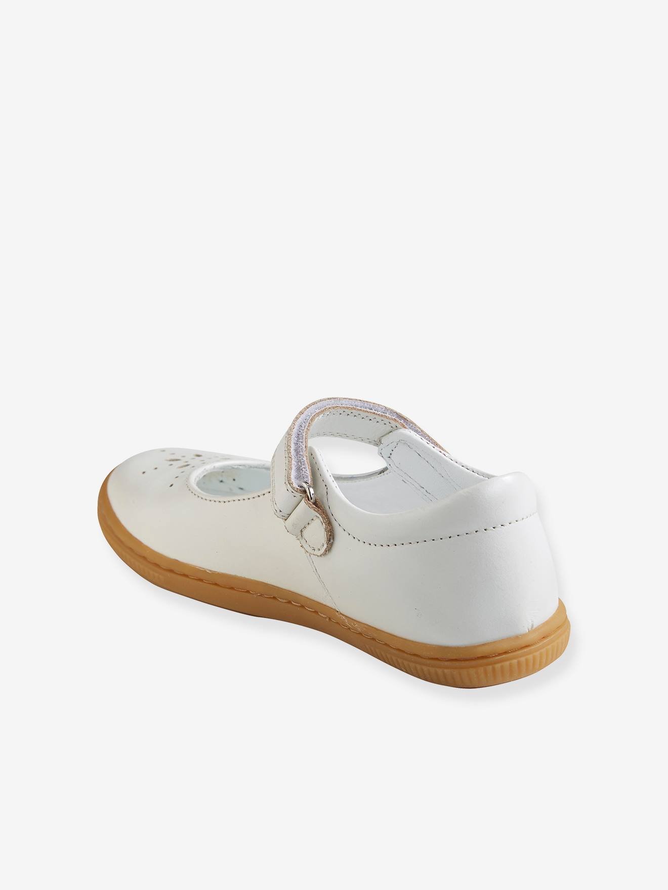 Sapatinhos de couro estilo bebê para meninas, especialmente para quem está começando a viver sozinha, amarelo médio, liso.