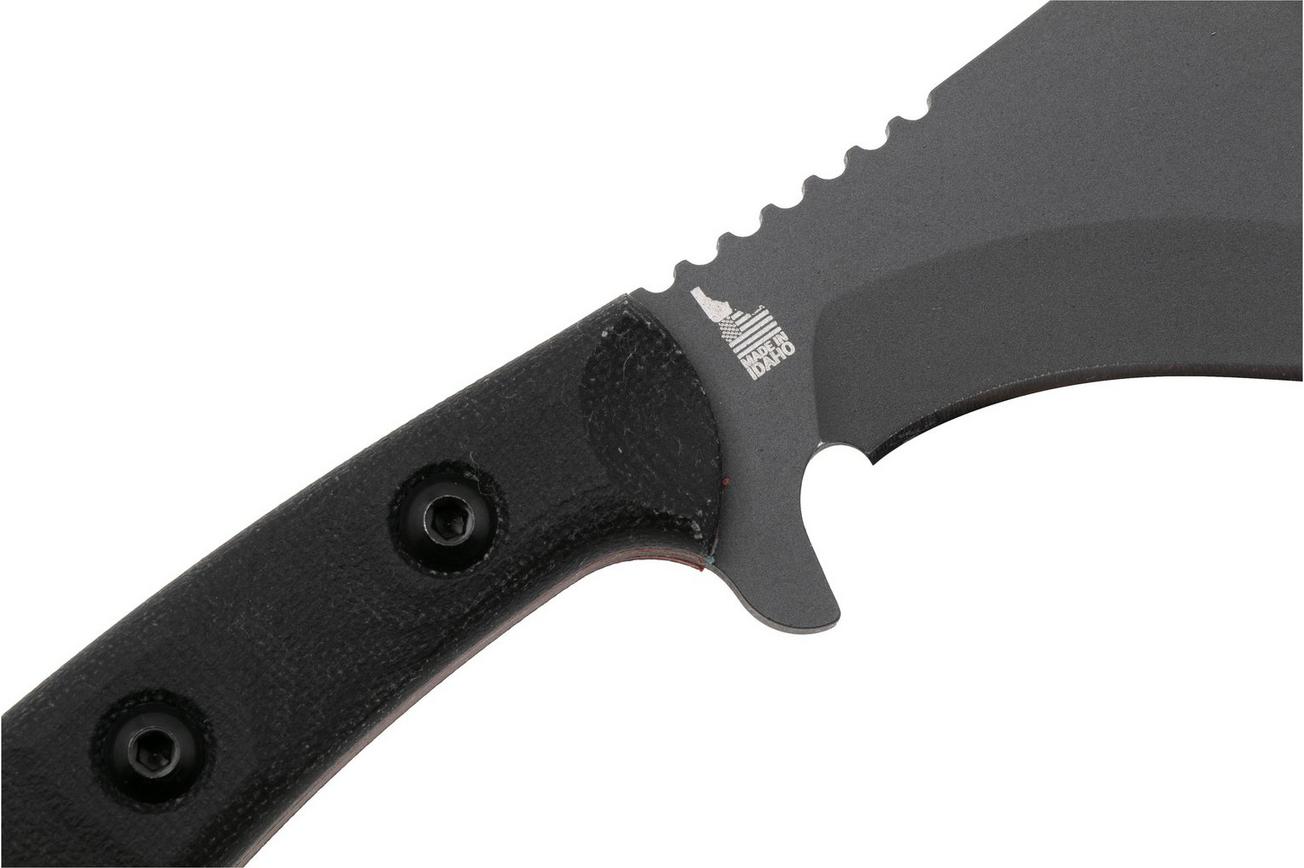 TOPS Knives Trailhead Kukri TDKR-01, 1095 Sniper Gray, Black Canvas Micarta, survivalmes, Jason Swain design