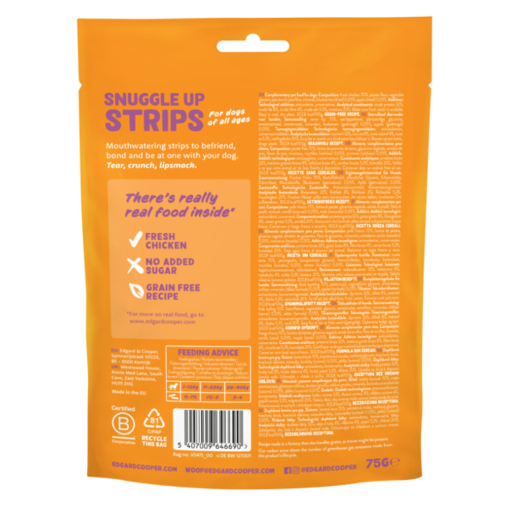 Edgard & Cooper Adult Strips Kip75 gr