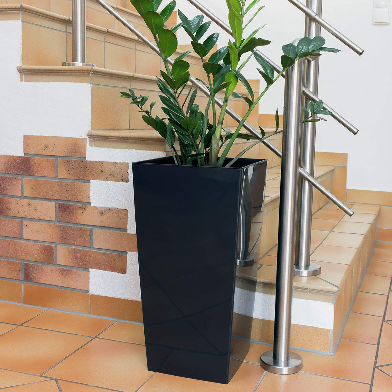 Prosperplast Pot 91.5L anthracite - 40x40x75  cm