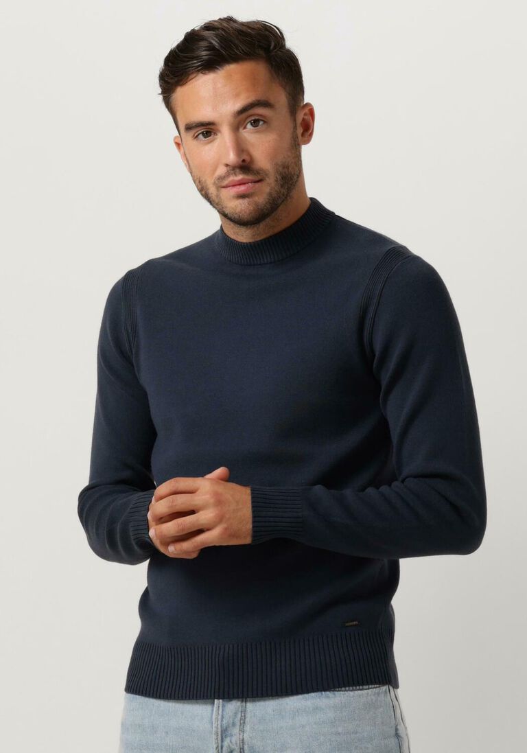 DSTREZZED blauwe dstrezzed trui fell mock neck