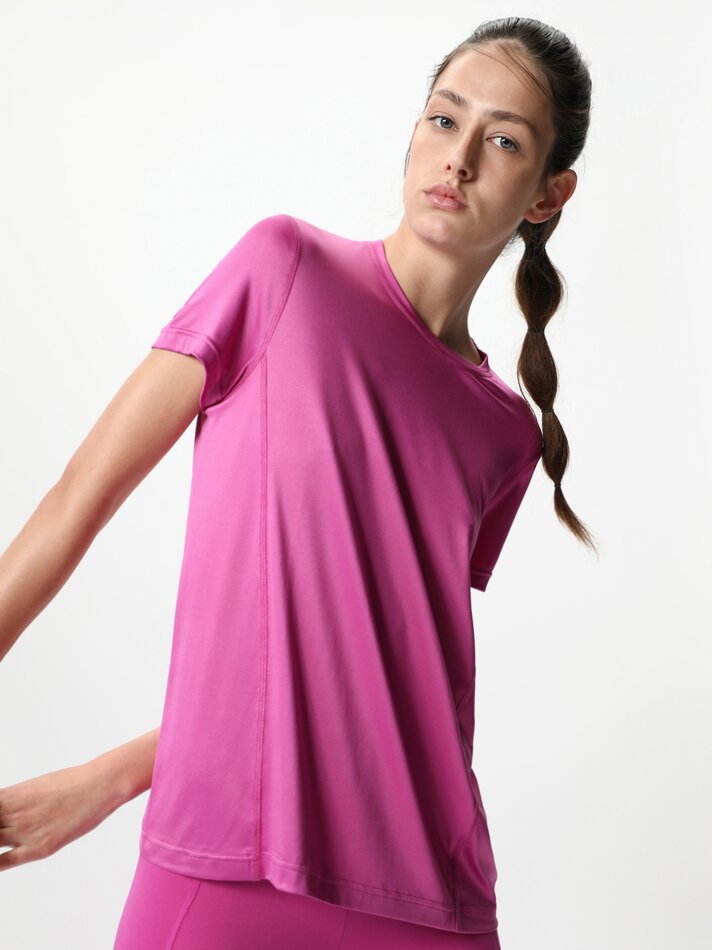 Pacote com 2 camisetas esportivas de manga curta - Violeta