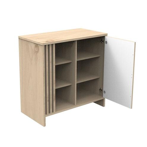 Commode 1 Porte 3 Niches TOKYO Blanche - SAUTHON
