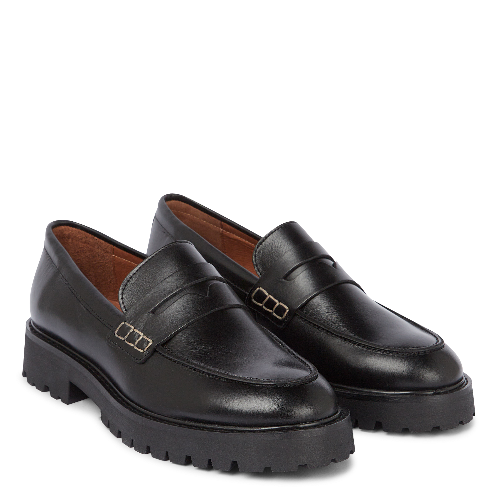 BARCELO - Mocassins en cuir | Noir