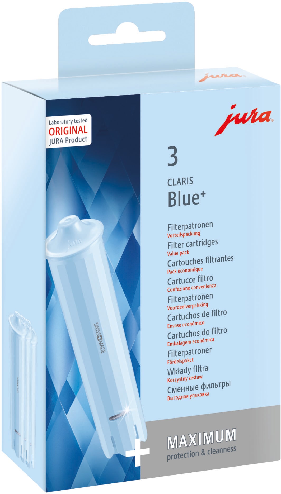 JURA Wasserfilter »71793 CLARIS Blue+« Set, 3 Stk. tlg. 3-Set