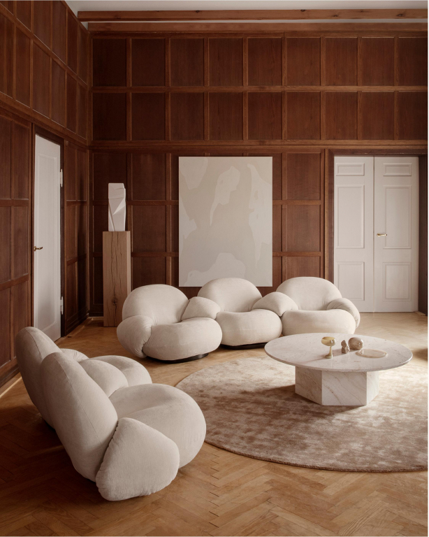 Gubi Pacha 2-zits sofa, dedar belsuede 007