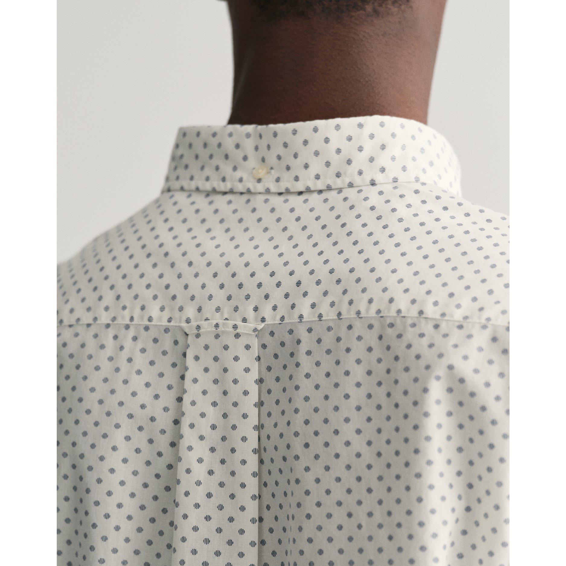 Gant REG MICRO PRINT SS SHIRT MARINE S