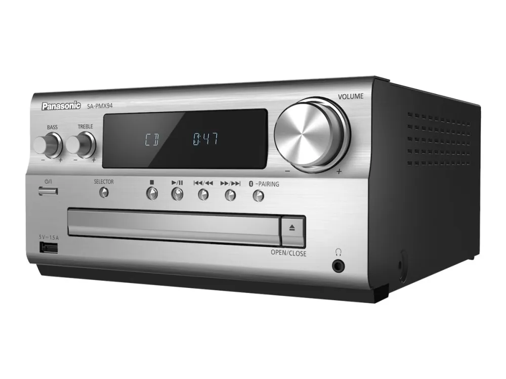 Panasonic SC-PMX94 - Audiosystem - 2 x 60 Watt - sølv