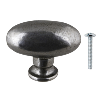 Knop Warwick tin look 40mm