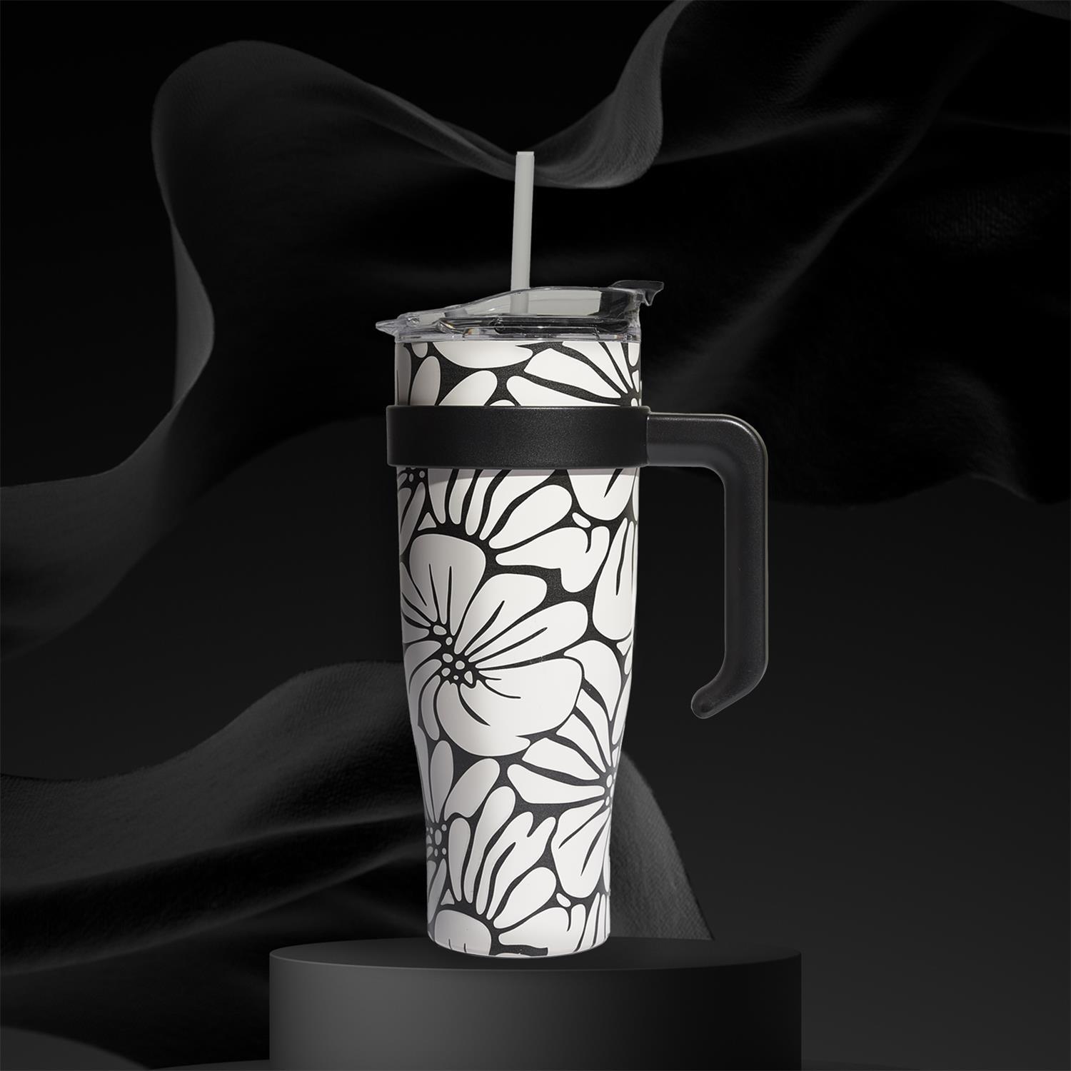 MUG TRANSPORT MIAMI BLANC NOIR 1.2L