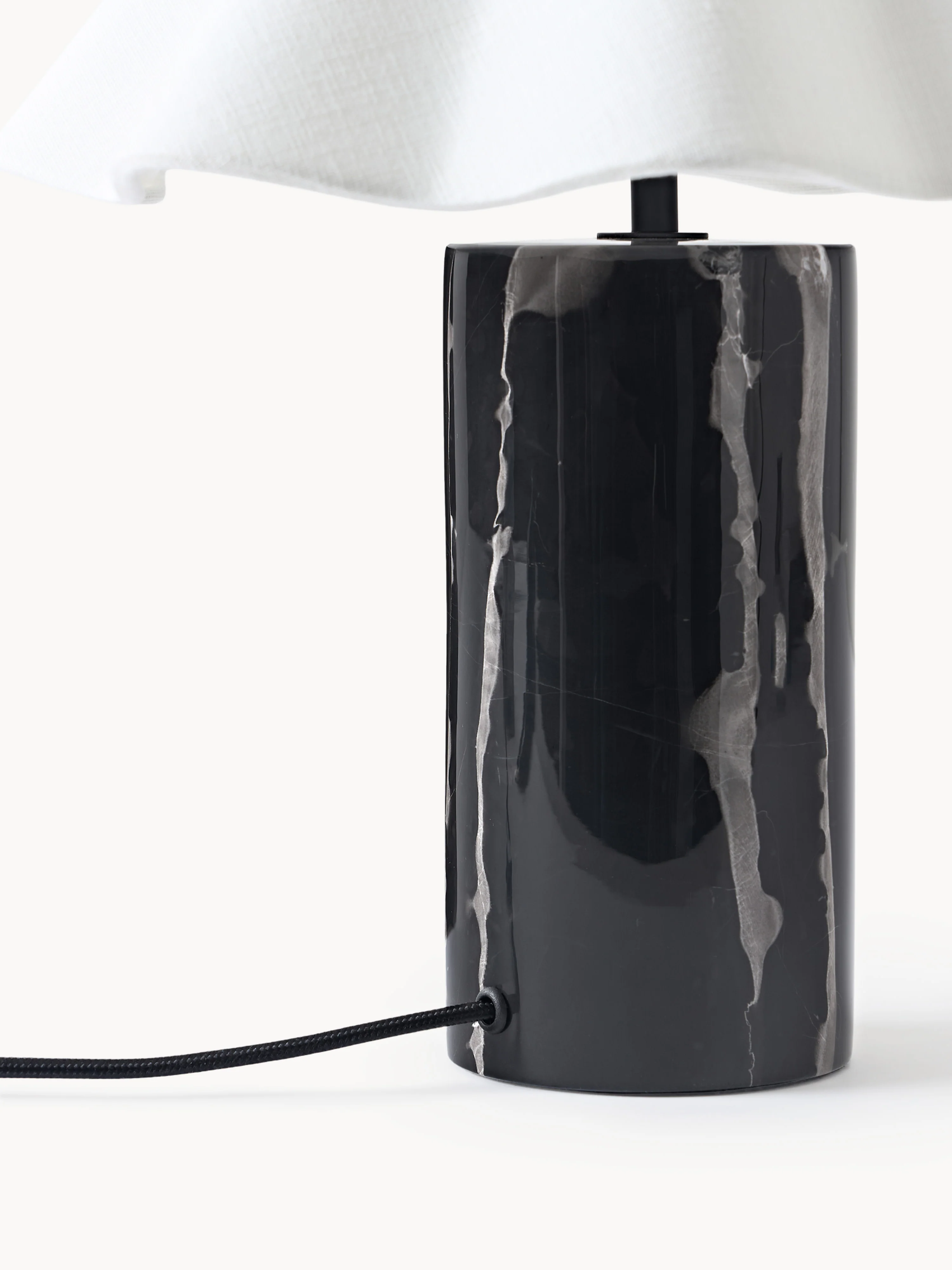 Dimbare LED tafellamp Arya met marmeren voet